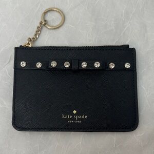Kate Spade Black Key Holder with Crystal Accents